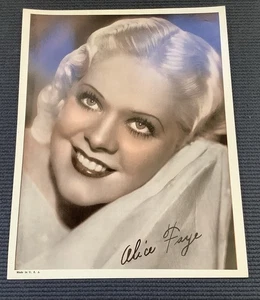 Vintage 1939 Alice Faye Schauspielerin Studio Portrait Foto 8x10" - Bild 1 von 8
