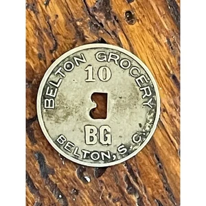 Belton Grocery Token Belton South Carolina Good for 10. rare? - Picture 1 of 2