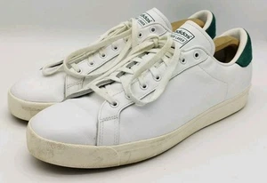 Adidas Originales Rod Laver GW8768 Blanco/Verde Cuero Entrenadores Para Hombres Reino Unido Talla 11.5 - Imagen 1 de 12