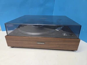 Tocadiscos Pioneer PL-15R transmisión por correa semiautomático brazo en S de colección años 70 prueba de base de madera - Imagen 1 de 24