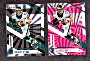Carson Wentz - Vikingos / Águilas / Bisonte - 2017 incomparable (2) SP LOTE PARALELO - Imagen 1 de 1