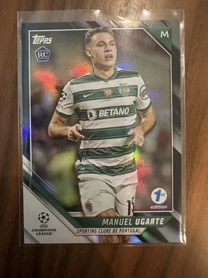 2021-22 Topps UEFA Champions League 1st Edition Manuel Ugarte Black /10 RC #26 - Image 1 of 2