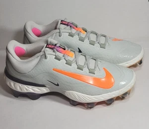 Nike Alpha Huarache Elite 4 Low MCS Grey Baseball Cleats HF1137-001 Size 9.5 - Picture 1 of 8