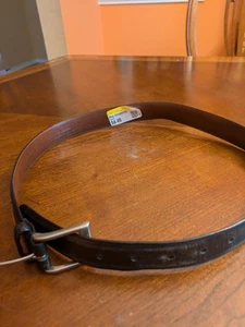 Vintage Coach Men's Belt Size 30" Black Leather Brass Buckle Classic Dressy - Picture 1 of 14