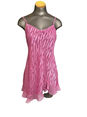 Винтажный 90-х годов Y2K розовый Morgan Taylor скольжения Nightie - маленький - Изображение 1 из 4