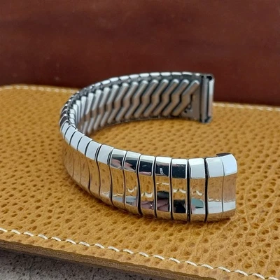 Correa de reloj vintage Hadley relleno de oro blanco Elgin Spencer años 50 sin usar como nuevo Foto 1 de 4