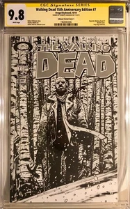Walking Dead #7 15th Anniversary Johnson Variant Cover C SS CGC 9.8 Sketch RARE - Picture 1 of 2