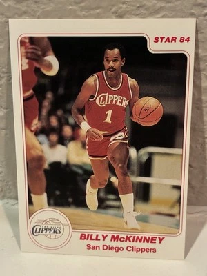 1983-84 Star #128 Billy McKinney San Diego Clippers NRMT - Image 1 of 2