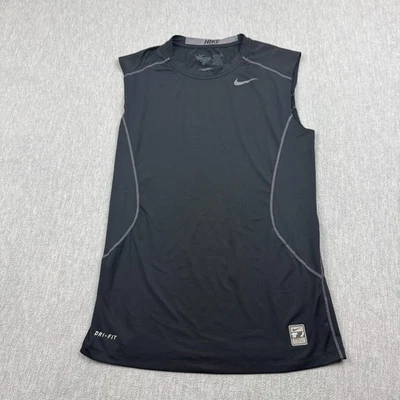 Camisa de combate Nike Pro para hombre pequeña negra Dri Fit ajustada sin mangas atlética Foto 1 de 4