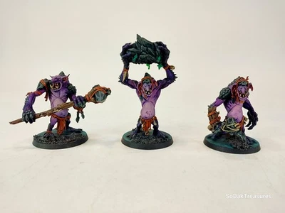 Warhammer Age Of Sigmar Gloomspite Gitz Rockgut Troggoths - dipinto professionale - Immagine 1 di 4