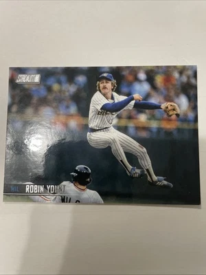 robin yount Stadium Club Chrome Milwaukee Brewers Baseball Card No 253 - Image 1 of 4