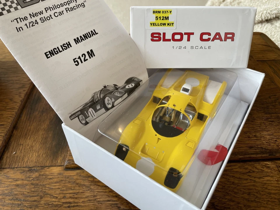 BRM BRM037Y Kit Coche Ranura Ferrari 512M 1/24 Amarillo. Foto 1 de 1