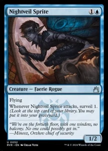 Magic the Gathering (mtg): RVR: Nightveil Sprite - Foil - Picture 1 of 1