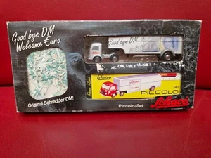 Schuco Piccolo 01838 Mercedes Articulated Lorry Good bye DM Wellcome Euro 1:9... - Picture 1 of 12