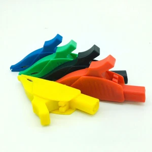 5 Farben 1Kv 32A Krokodilklemme für 4mm Bananenstecker Klinke Netzteil Prüfspitzen - Bild 1 von 7