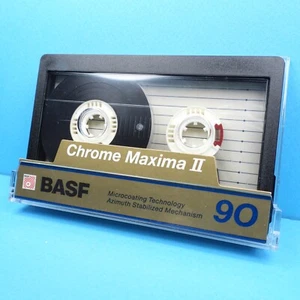 🍒 1x BASF Chrome Maxima II 90 * Wide Window * Cassette Tape кассета * 1990 - Picture 1 of 4