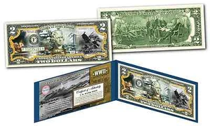 ATTACK ON PEARL HARBOR - Dec 7th 1941 - WWII Genuine Legal Tender U.S. $2 Bill - Picture 1 of 3