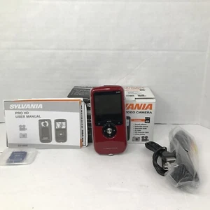 Sylvania Pro Hd DV-6000 Digital Red Camcorder Video Recorder Camera Pocket - Picture 1 of 13