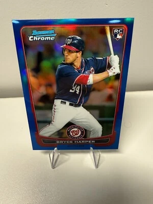 Bryce Harper 2012 Bowman Chrome Blue Refractor RC /250 #214 - Image 1 of 4