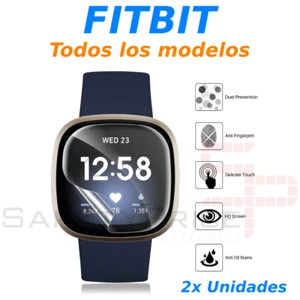 3x Protector Pantalla Hidrogel Antiarañazos TPU para Fitbit - Imagen 1 de 4