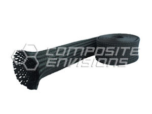 Carbon Fiber Cloth Fabric Sleeve 0.75"/19mm Diameter 3k Aerospace 8.9oz 302gsm