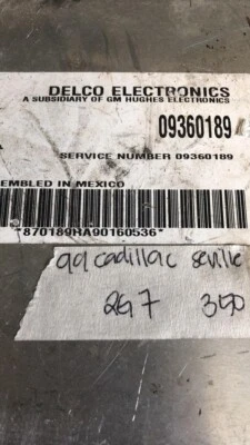 09360189 Cadillac Seville 1999 bcm body control module - Image 1 of 4