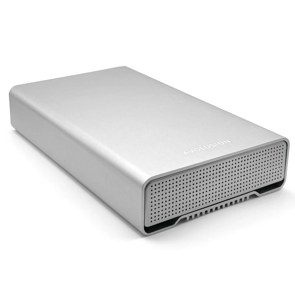 Avolusion PRO-G1 Series 12TB USB 3.2 Gen 2 USB-C External Hard Drive (Silver) - Image 1 of 4