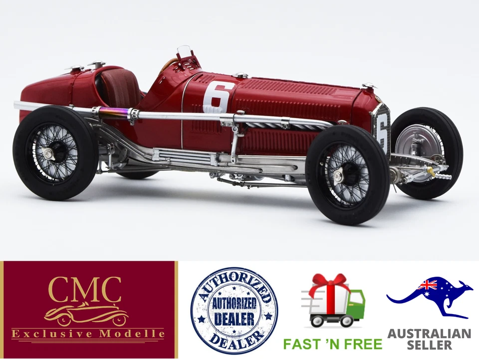 CMC M-221 Alfa Romeo P3 Caracciola, ganador GP Monza 1932, #6, 1:18. LE 1.000 Foto 1 de 3