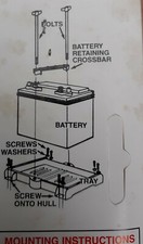UNIVERSAL VEHICLE ADJUSTABLE BATTERY HOLDER TRAY WITH CLAMPING PARTS. 