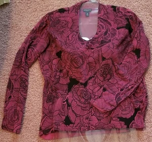 DANA BUCHMAN SIGNATURE Women's long sleeve top size XL - Picture 1 of 4
