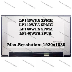 LP140WFA SPMH LP140WFA SPMG LP140WFA SPMA LP140WFA SPUA Pantalla LCD Panel Matriz - Imagen 1 de 2
