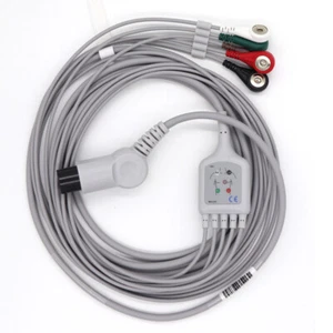 Cable de ECG a presión estándar de 5 cables para Welch Allyn Propaq serie 100/200 Propaq CS - Imagen 1 de 11