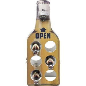 Flaschenhalter Bierflasche gelb Flaschenregal Regal Bierregal Holz  KARE Design - Bild 1 von 3