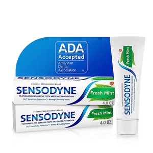 Fresh Mint Sensitive Toothpaste, ADA Accepted Toothpaste for Cavity Prevention a - Picture 1 of 11