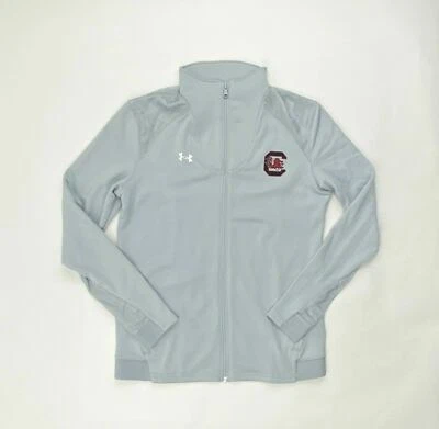 Chaqueta Under Armour South Carolina Gamecocks Command cremallera completa para mujer pequeña gris Foto 1 de 2