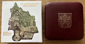 VATICAN - 10 EURO EN ARGENT 2021 en Coffret BE - UNESCO (avec dorure) - Picture 1 of 4