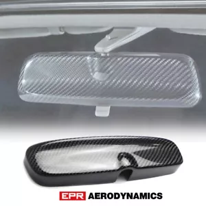 For Nissan R33 R34 Skyline Carbon Fiber Room Rear View Mirror cover Exterior kit - Picture 1 of 4
