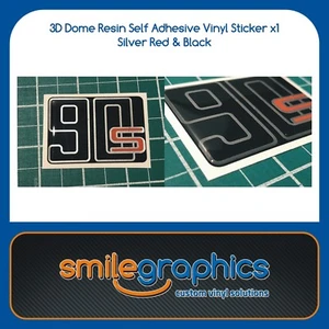 BMW R90s Rear Seat Cowl Badge Sticker 3D Dome Resin - Picture 1 of 1