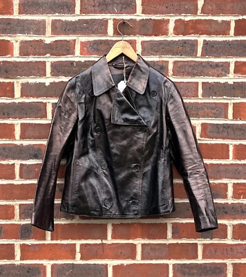 All Saints Ladies DEEBEE PAYTON Leather Blazer Jacket UK12 US8 EU40 A197 - Image 1 of 4