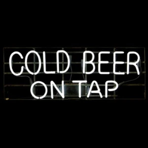 17"x10"Cold Beer On Tap Handmade Glass Neon Light Advertising Sign Store Decor - Picture 1 of 1