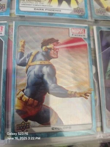 Tarjeta coleccionable Marvel Platinum Blue Surge Cyclops - Imagen 1 de 1