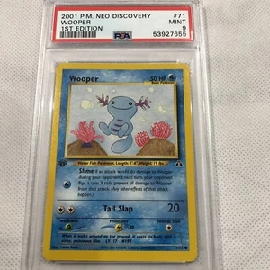 2001 Pokemon Neo Discovery 1st Edition #71 Wooper PSA 9 MINT - Picture 1 of 4