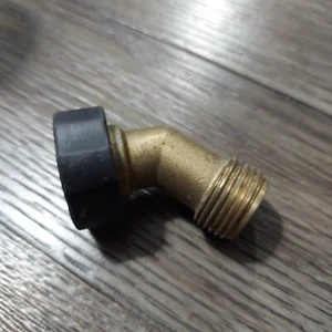 Messing Winkel Schlauchverbinder 3/4 Zoll 60 PSI Max Druck - Bild 1 von 5