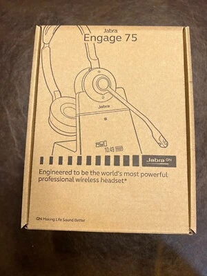 Jabra Engage 75 Stereo SE DECT Headset Microsoft Skype for Business Open Office - Image 1 of 4