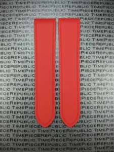 24,5 mm PU Correa de goma CARTIER SANTOS 100 Cronógrafo Reloj de buceo Banda ROJO x1 - Imagen 1 de 6