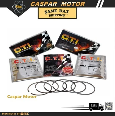 C.T.I. JUEGO ANILLO PISTÓN DIAMANTE NEGRO 13-077-01 04-06 SUZUKI VERONA 2.5L DOHC 24v Foto 1 de 4