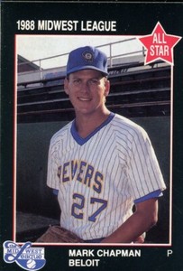 1988 Grand Slam Card Beloit Brewers MARK CHAPMAN RC BREWERS ORLANDO FL