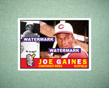 Joe Gaines Cincinnati Reds 1960 Style Custom Baseball Art Card