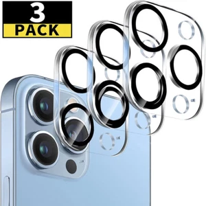 3 Pack For iPhone 15 14 13 Pro Max 12 Tempered Glass Camera Lens Cover Protector - Picture 1 of 25