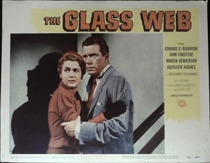 The Glass Web Lobby Card #4 1953 John Forsythe che tiene Marcia Henderson! - Foto 1 di 1